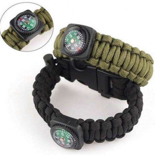 Survival Flint Fire Starter Paracord - 5 in 1  for Hiking and Mountaineering