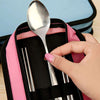 Fashionable Style Portable Stainless Steel Set Outdoor Camping - Spoon Bowl Chopstick | At Camping