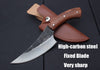 LOKI Straight knife Hight carbon steel Fixed Blade | At Camping