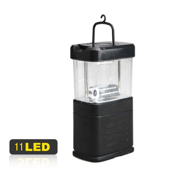 Super Bright Portable Energy-saving Camping Fishing 11 LED Bivouac Lamp Hook Lantern Light  US#V