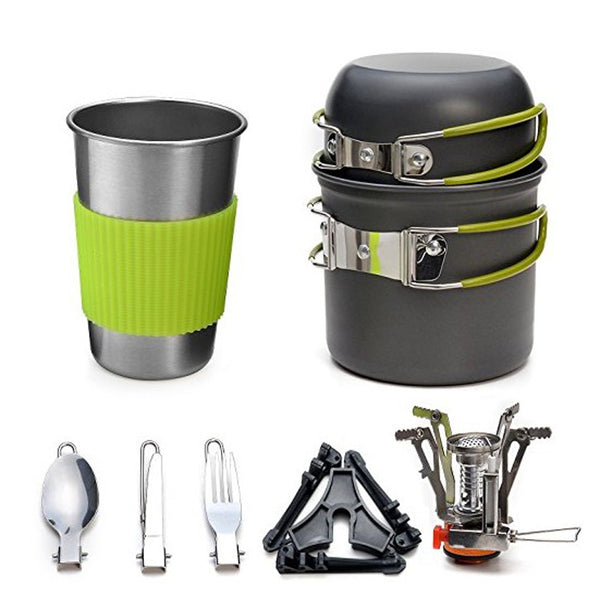 Ultralight Outdoor Camping Cookware Utensils Hiking Picnic Backpacking Tableware Pot